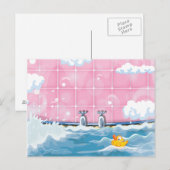 Carte Postale Bath Yellow Duck (Devant / Derrière)