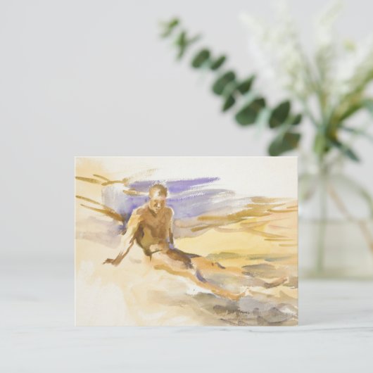 Carte Postale Bather en Floride, 1917 (Debout devant)