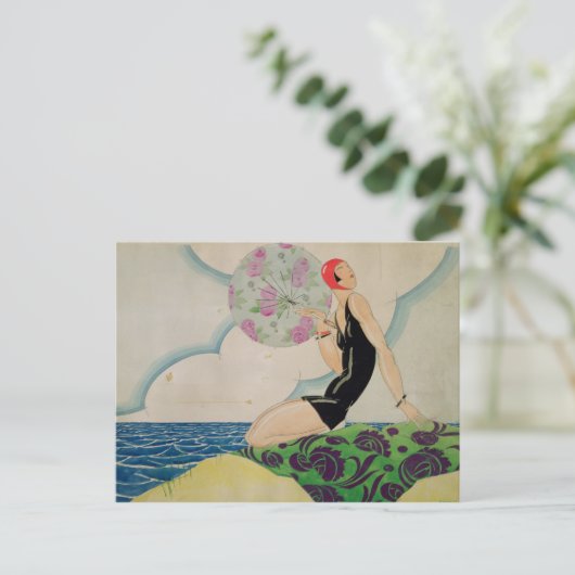 Carte Postale Bather, vers 1925 (Debout devant)