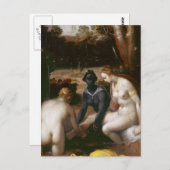 Carte Postale Bathseba dans son bain par Cornelis van Haarlem (Devant / Derrière)