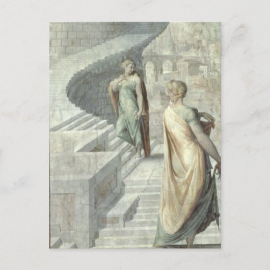 Carte Postale Bathsheba Visite David, c.1553 (Devant)