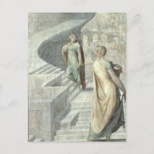 Carte Postale Bathsheba Visite David, c.1553