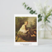 Carte Postale Bathsheba Vu Par Le Roi David Par Rembrandt (Debout devant)