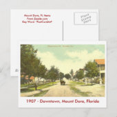 Carte Postale Bâti Dora, FL - du centre - 1907 (Devant / Derrière)
