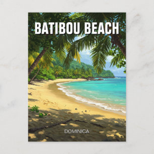 Carte Postale Batibou Beach Dominica Travel