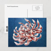 Carte Postale Batik Chrysanthemum (Devant / Derrière)