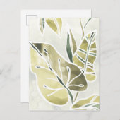 Carte Postale Batik Feuille (Devant / Derrière)