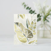 Carte Postale Batik Feuille (Debout devant)