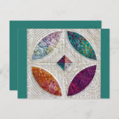 Carte postale Batik Quilée (Devant / Derrière)