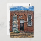 Carte Postale Bâtiment abandonné (Devant / Derrière)