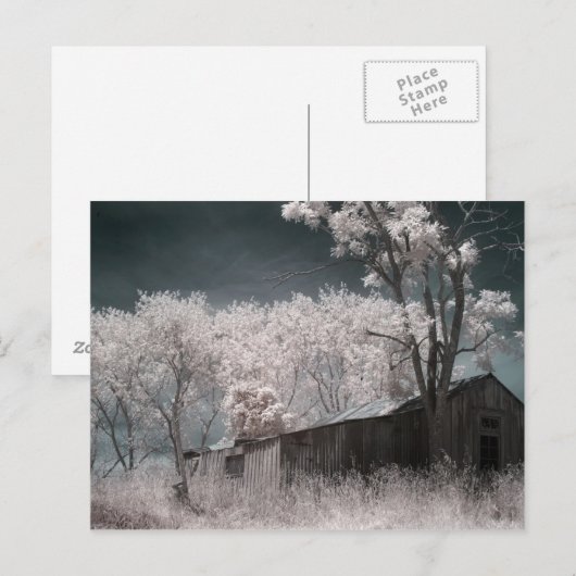 Carte Postale Bâtiment abandonné (Devant / Derrière)