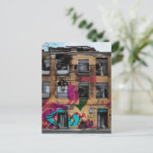 Carte Postale Bâtiment abandonné Art Abstrait de l'IA (Debout devant)