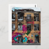 Carte Postale Bâtiment abandonné Art Abstrait de l'IA (Devant / Derrière)