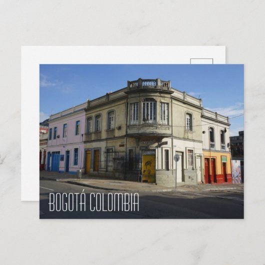 Carte Postale Bâtiment ancien de Bogota Colombie (Devant / Derrière)