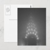 Carte Postale Bâtiment Chrysler dans le brouillard (Devant / Derrière)