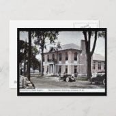 Carte Postale Bâtiment communautaire, Liban, NH Vintage (Devant / Derrière)