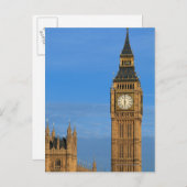 Carte Postale Bâtiment de Big Ben et du parlement (Devant / Derrière)