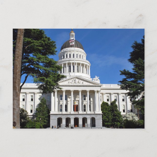 Carte Postale Bâtiment de capitol d'état de CA - Sacramento (Devant)