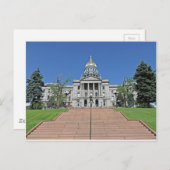 Carte Postale Bâtiment de capitol d'état du Colorado (Devant / Derrière)