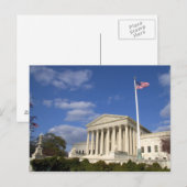 Carte Postale Bâtiment de la Cour suprême des États-Unis (Devant / Derrière)