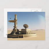 Carte Postale Bâtiment de l'avant-poste futuriste du désert de s (Devant / Derrière)