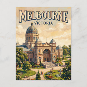 Carte Postale Bâtiment de l'Exposition royale Melbourne Australi