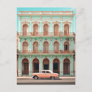 Carte Postale Bâtiment de menthe voiture Havana Cuba