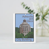 Carte Postale Bâtiment de ville, Asheville (Debout devant)