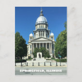 Carte Postale Bâtiment du Capitole de l'État de Springfield, Ill (Devant)