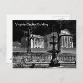 Carte Postale Bâtiment du Capitole de Virginie (Devant / Derrière)