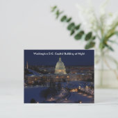 Carte Postale Bâtiment du Capitole de Washington D.C. par une nu (Debout devant)