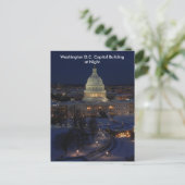Carte Postale Bâtiment du Capitole de Washington D.C. par une nu (Debout devant)
