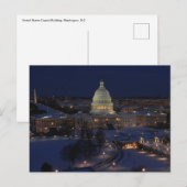 Carte Postale Bâtiment du Capitole des États-Unis, Washington, D (Devant / Derrière)