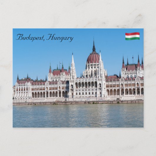 Carte Postale Bâtiment du Parlement hongrois à Budapest (Devant)