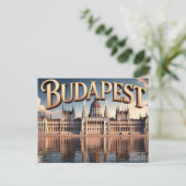 Carte Postale Bâtiment du Parlement hongrois à Budapest (Debout devant)