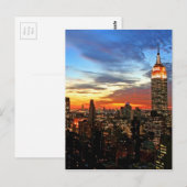 Carte Postale Bâtiment Empire State New York (Devant / Derrière)