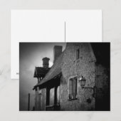 Carte Postale Bâtiment en noir et blanc (Devant / Derrière)