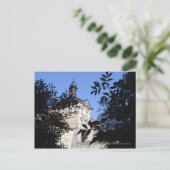 Carte Postale Bâtiment encadré d'arbre (Debout devant)