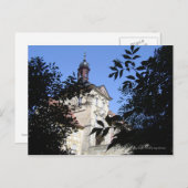 Carte Postale Bâtiment encadré d'arbre (Devant / Derrière)