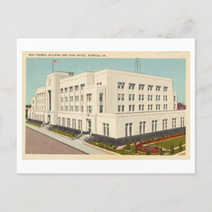 Carte Postale Bâtiment fédéral américain à Norfolk, Virginie, Vi