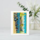 Carte Postale Bâtiment fédéral et lacs des Nations (Debout devant)