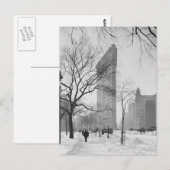 Carte Postale Bâtiment Flatiron en hiver, 1902 (Devant / Derrière)