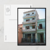 Carte Postale bâtiment havana vert (Devant / Derrière)
