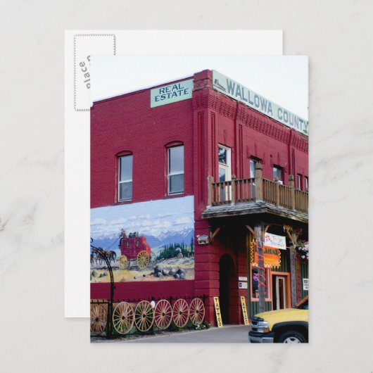 Carte Postale Bâtiment historique sur Main Street, Joseph, Orego (Devant / Derrière)