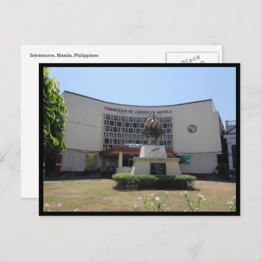 Carte Postale bâtiment intramuros (Devant / Derrière)