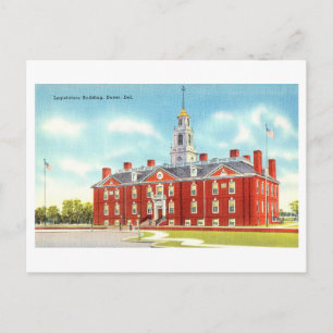 Carte Postale Bâtiment législatif vintage à Dover, Delaware,