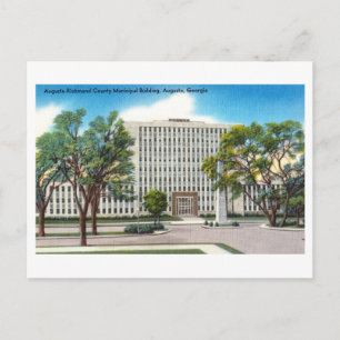 Carte Postale Bâtiment municipal du comté d'Augusta Richmond