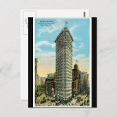 Carte Postale Bâtiment plat de fer. Broadway et cinquième (Devant / Derrière)