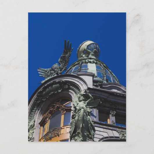 Carte Postale Bâtiment Singer, détail (Devant)