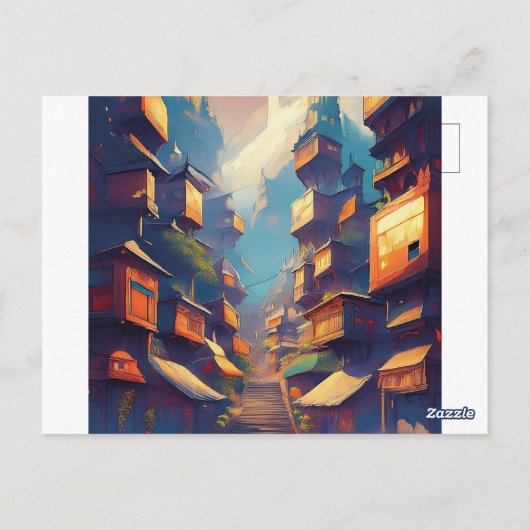 Carte Postale Bâtiments (Dos)